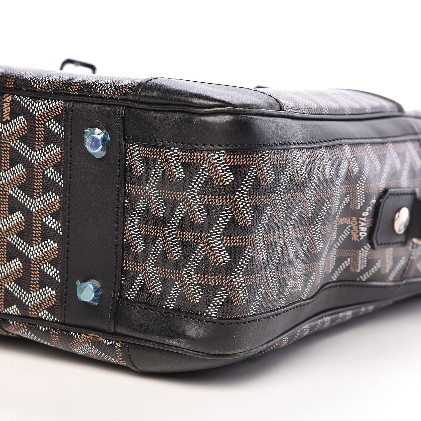 Goyardine Ambassade MM Briefcase Black