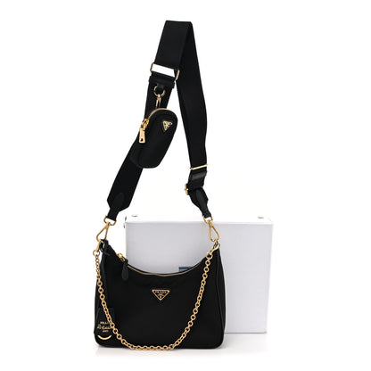 Prada Nylon Re-Edition 2005 Shoulder Bag Black 10 of 10