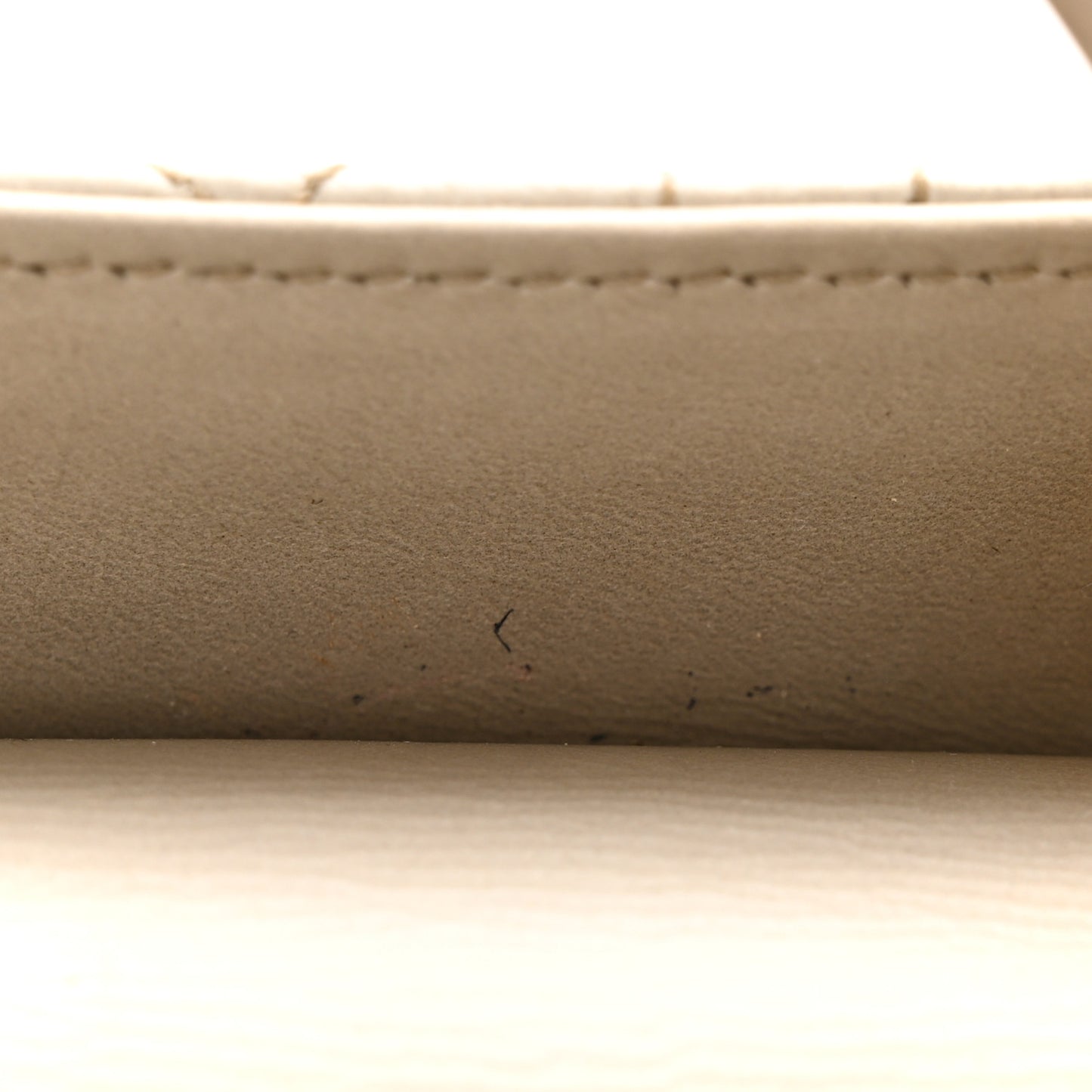 Metallic Lambskin Cannage Mini Lady Dior Gold