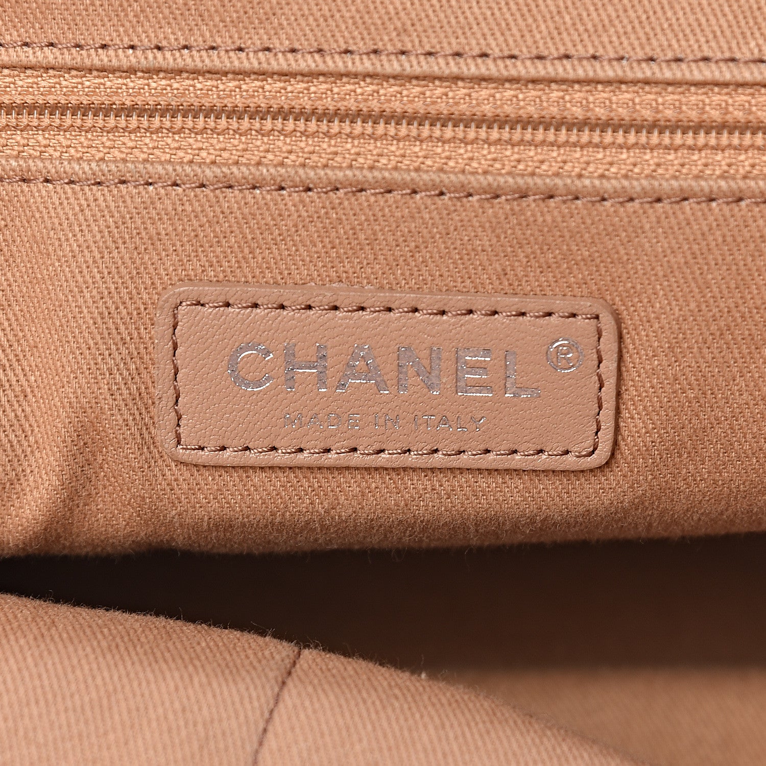 Chanel Caviar Quilted Large Coco Handle Shopping Tote Beige 6 of 16