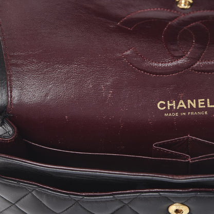 Chanel Lambskin Quilted Medium Double Flap Black 13 of 22