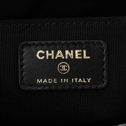 Chanel Caviar Quilted Chain Cosmetic Case Black 6 of 11