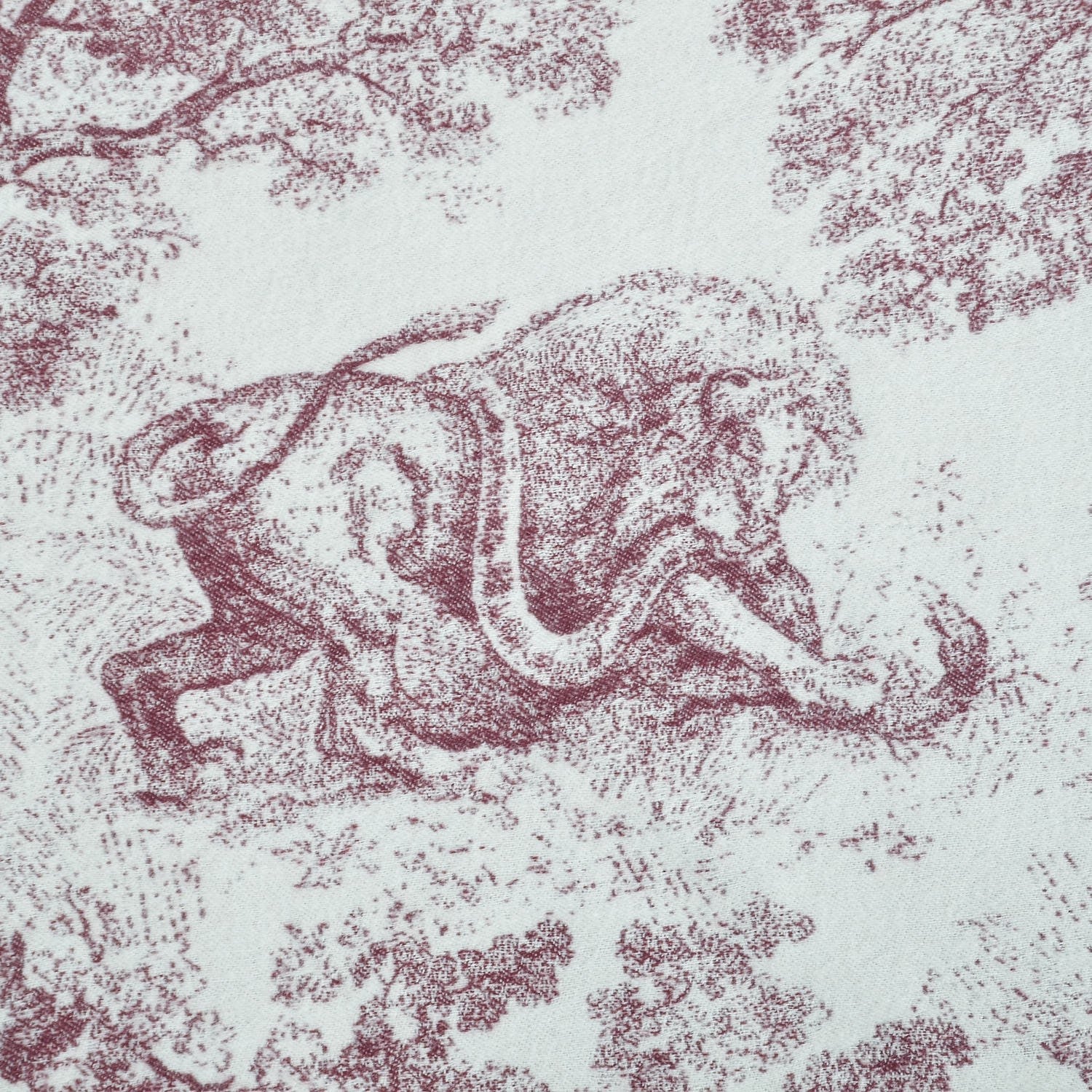 Christian Dior Wool Toile de Jouy Throw 5 of 5