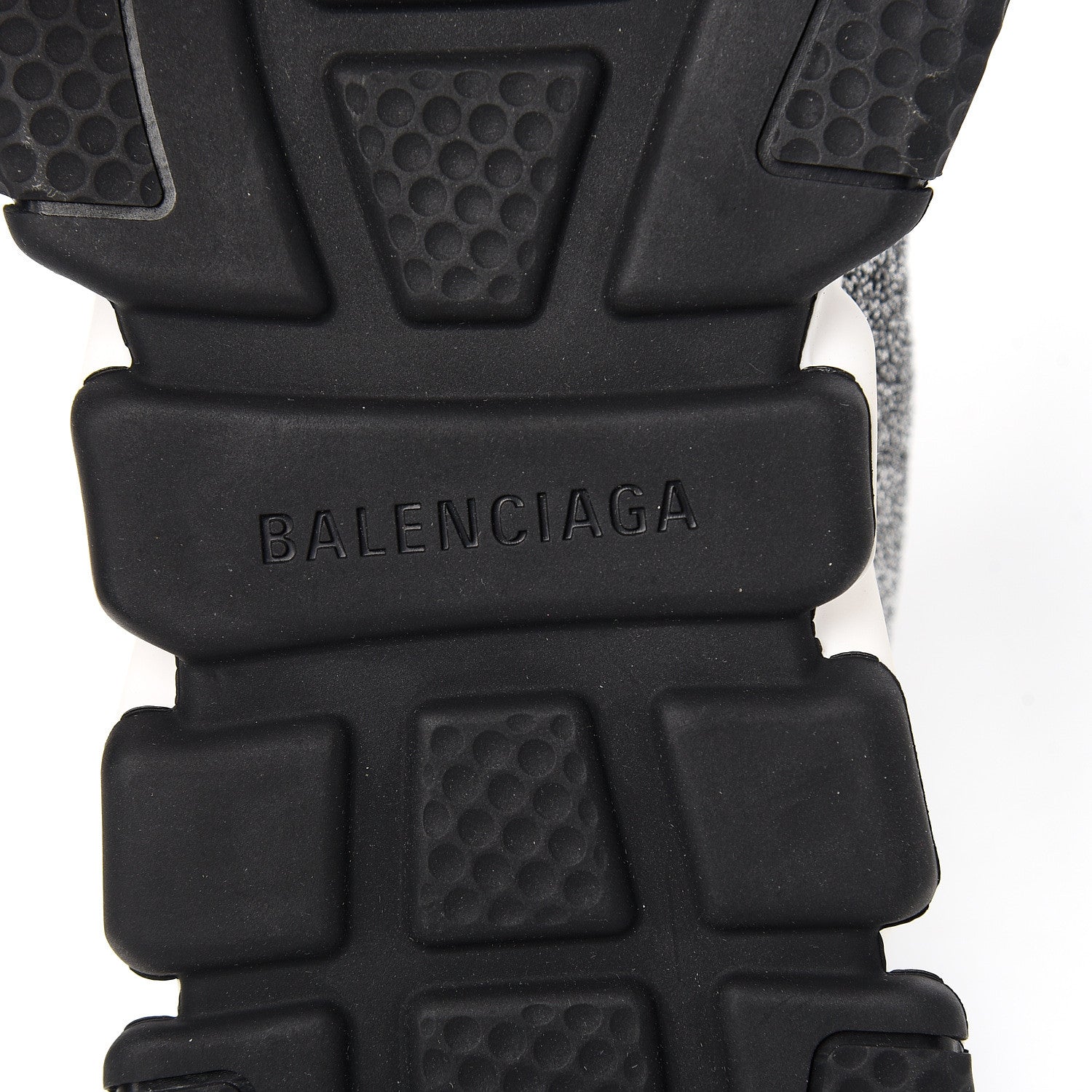 Balenciaga Laminated Knit Bi-Color Sole Womens Speed Sneakers 37 Silver White Black 6 of 9