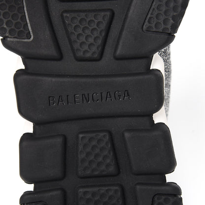Balenciaga Laminated Knit Bi-Color Sole Womens Speed Sneakers 37 Silver White Black 6 of 9