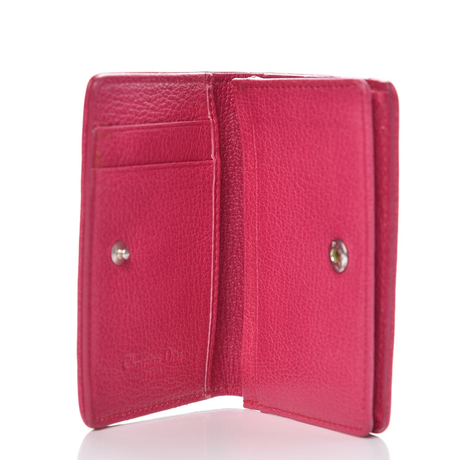 Christian Dior Canvas Cannage Lady Dior Card Holder Pink 5 of 8