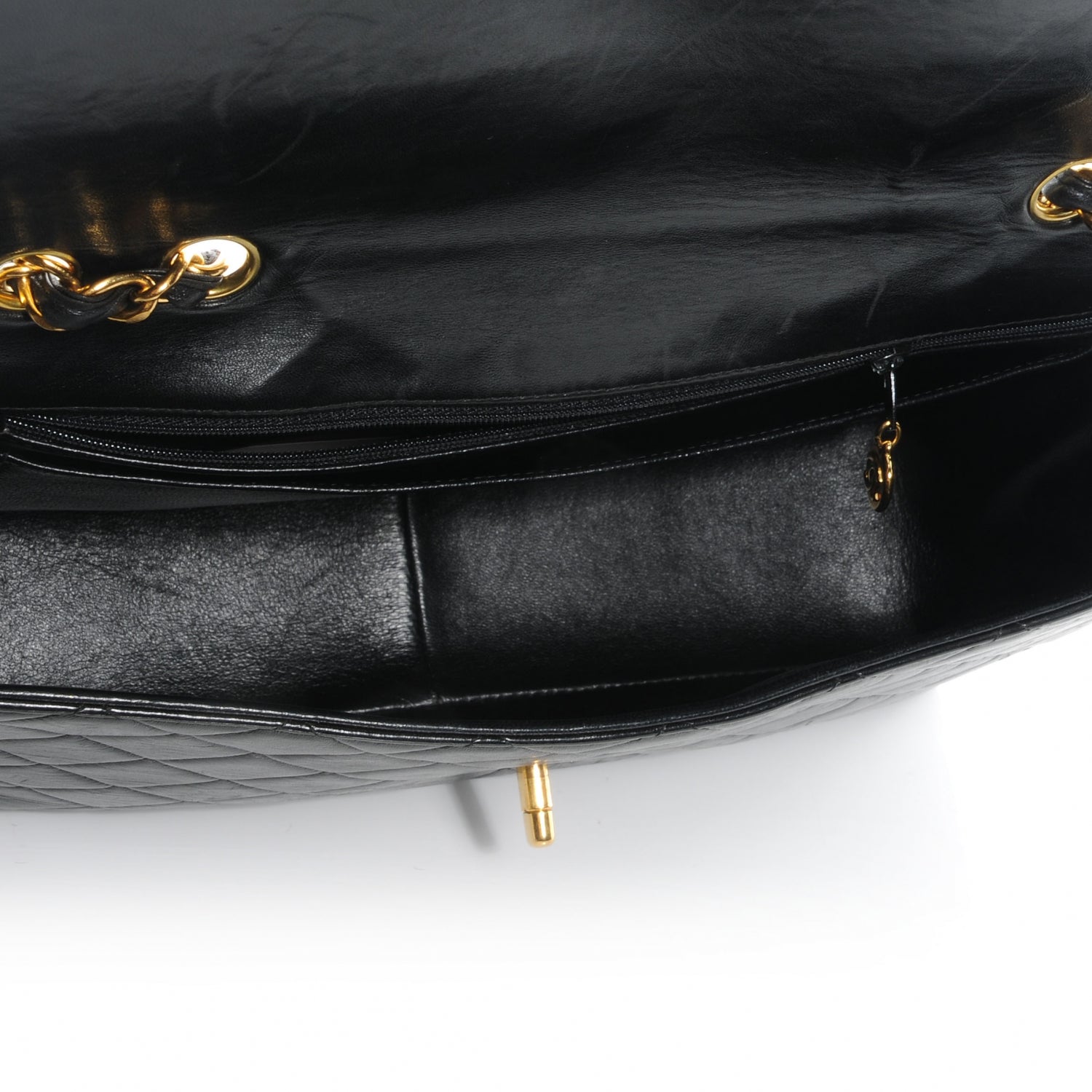 Chanel Lambskin Jumbo Single Flap Black 8 of 8