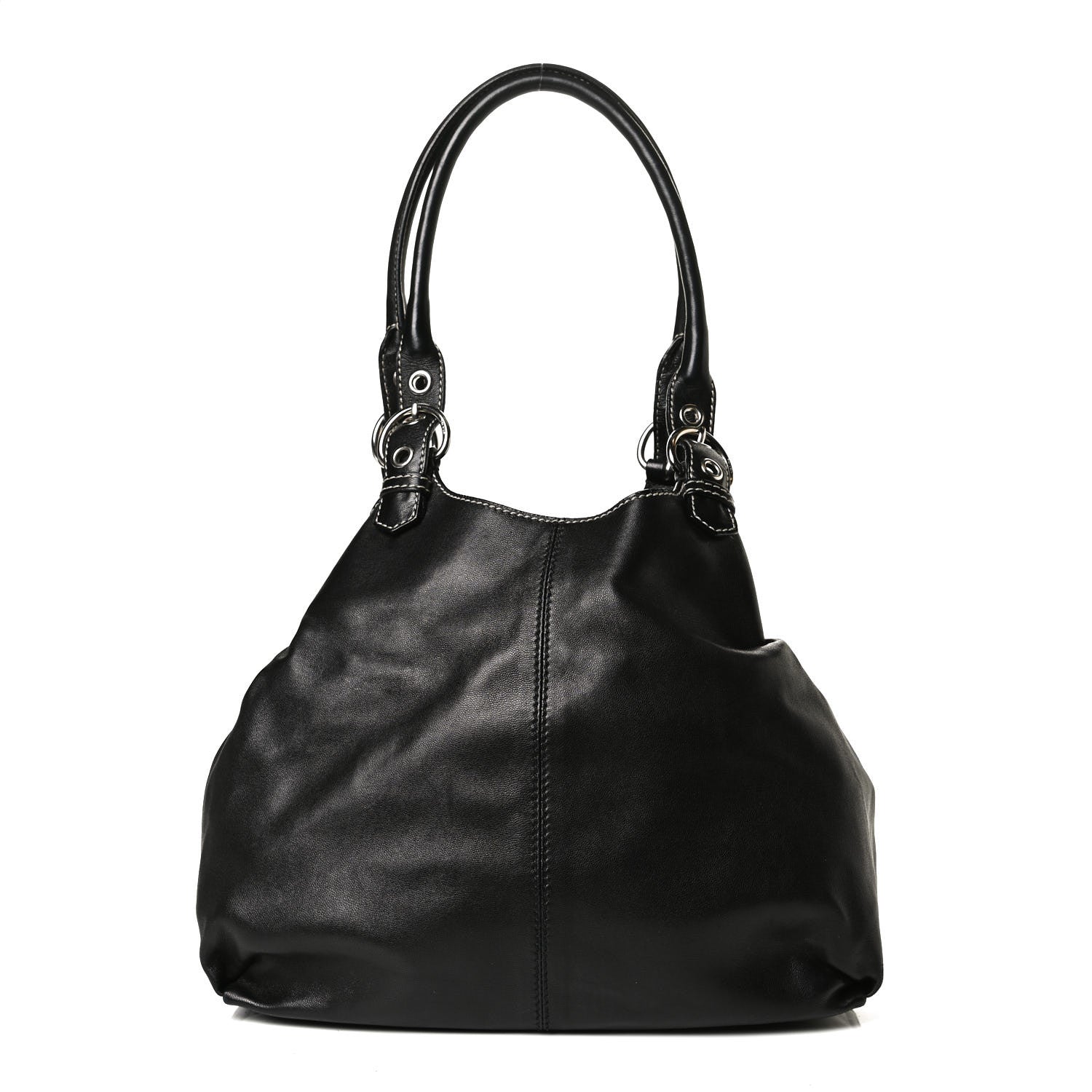 Prada Soft Calf Tote Black 1 of 14