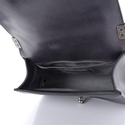 Chanel Lambskin Quilted Small Boy Flap Dark Grey 6 of 14