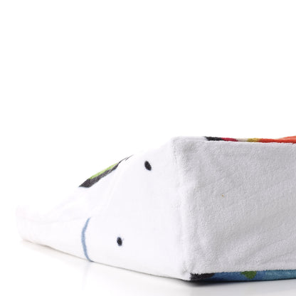 Chanel Terry Cotton Beach Tote Towel Set White Multicolor 9 of 13