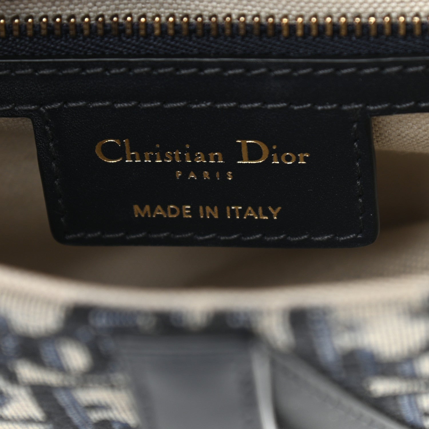 Christian Dior Oblique Saddle Bag Blue 6 of 10