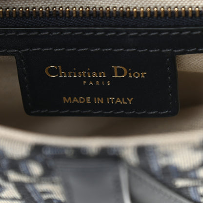 Christian Dior Oblique Saddle Bag Blue 6 of 10