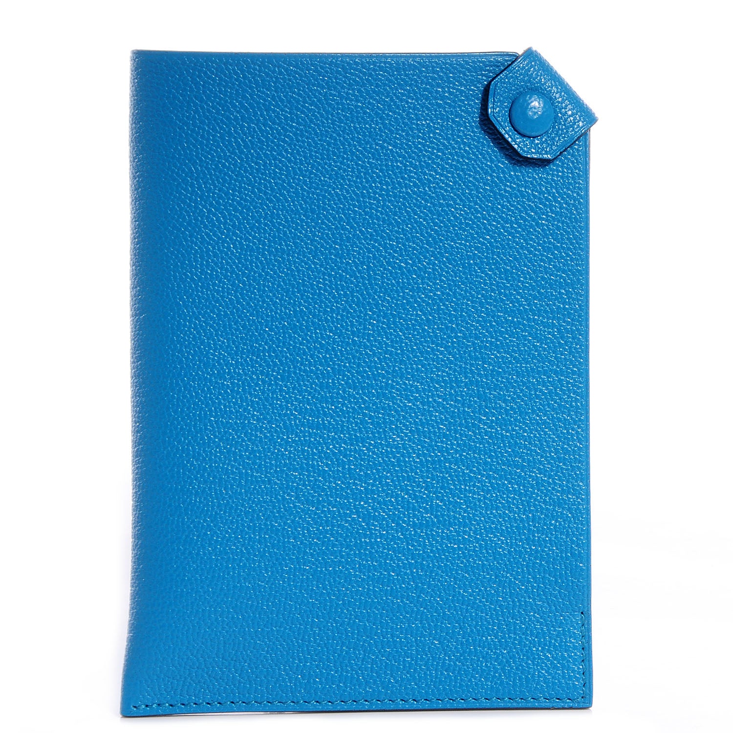Hermes Chevre Mysore Tarmac Passport Holder PM Turquoise 1 of 8