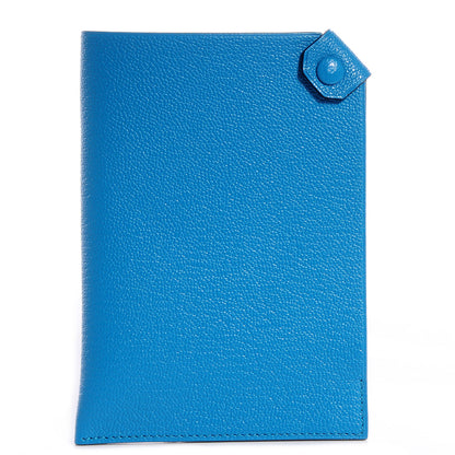 Hermes Chevre Mysore Tarmac Passport Holder PM Turquoise 1 of 8