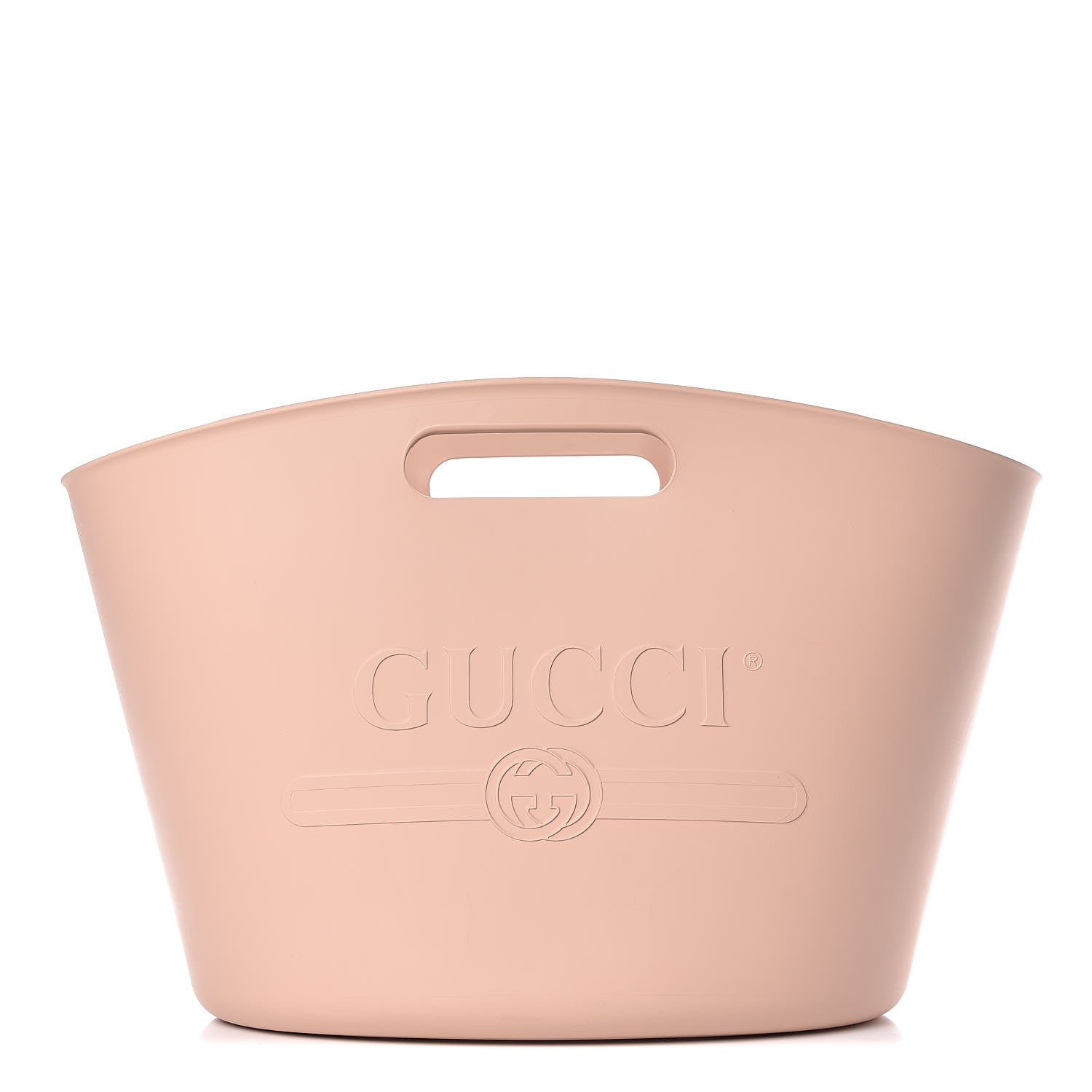 Gucci Rubber Oversized Logo Tote Rosa 1 of 12