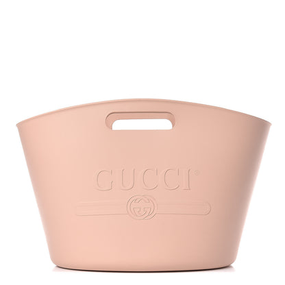 Gucci Rubber Oversized Logo Tote Rosa 1 of 12