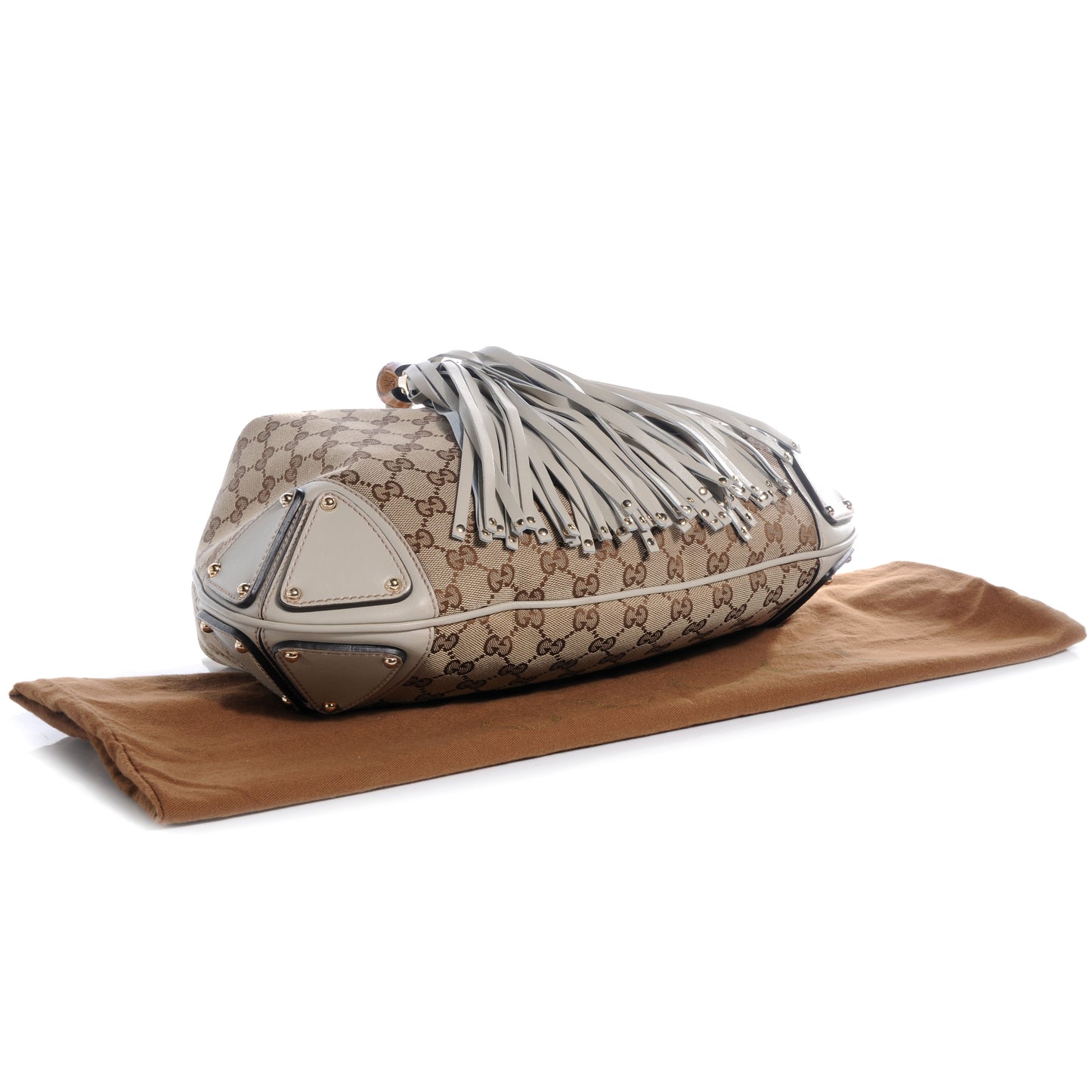 Monogram Medium Indy Top Handle Bag Off White