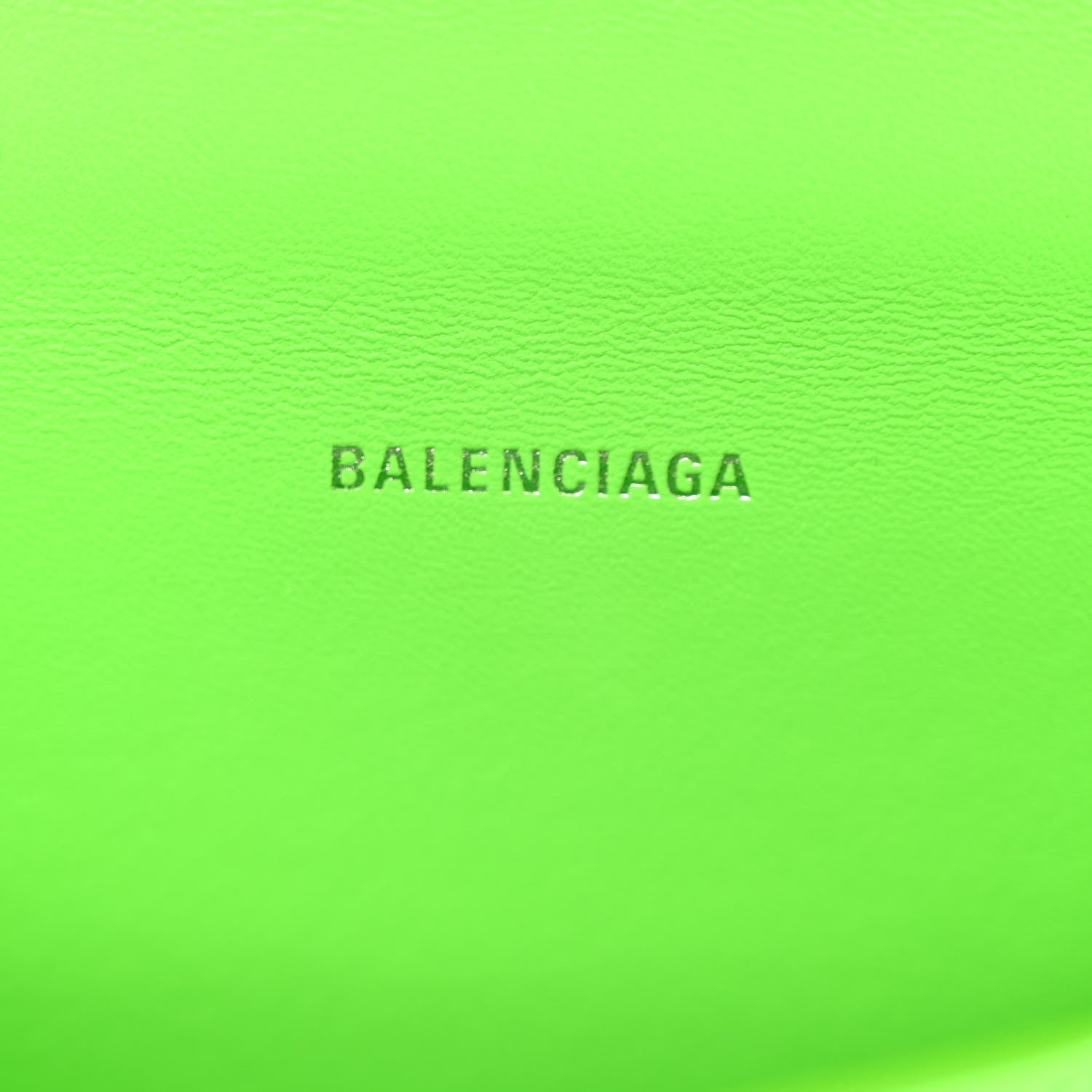 Balenciaga Shiny Box Calfskin Hourglass Top Handle Bag XS Acid Green 6 of 11