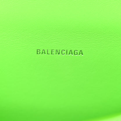 Balenciaga Shiny Box Calfskin Hourglass Top Handle Bag XS Acid Green 6 of 11