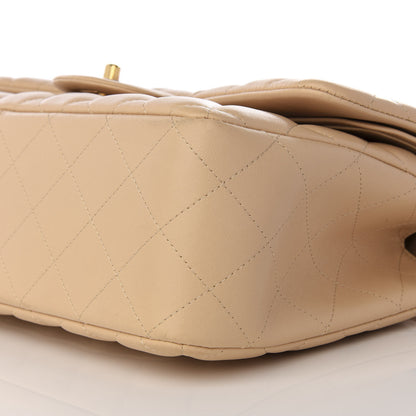 Chanel Lambskin Quilted Jumbo Double Flap Beige Clair 6 of 8