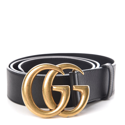 Gucci Calfskin Double G 40mm Belt 90 36 Black 1 of 7