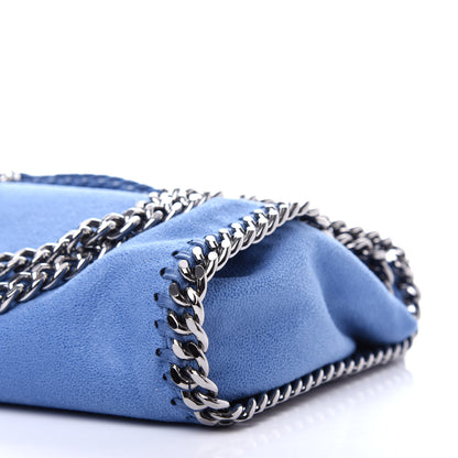 Stella McCartney Shaggy Deer Mini Falabella Fold Over Tote Bright Blue 8 of 9