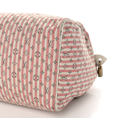 Louis Vuitton Mini Lin Croisette Speedy 30 Rouge 8 of 10