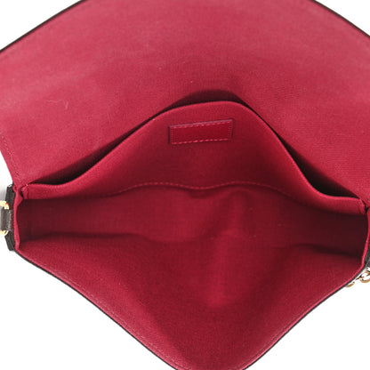 Louis Vuitton Monogram Pochette Felicie Chain Wallet Fuchsia 10 of 19