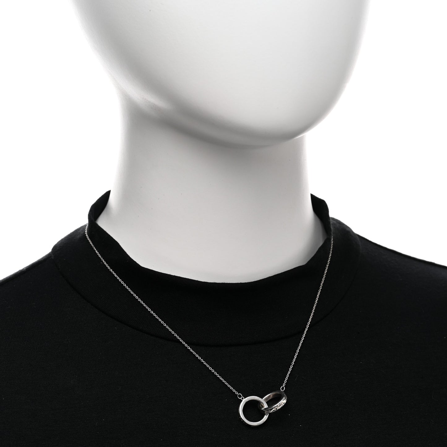 Sterling Silver 1837 Interlocking Circles Pendant Necklace