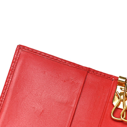 Prada Saffiano Metal 6 Key Holder Fuoco 7 of 9