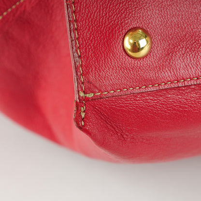Saint Laurent Patent Lambskin Medium Neo Double Reversible Tote Beige Red 14 of 14