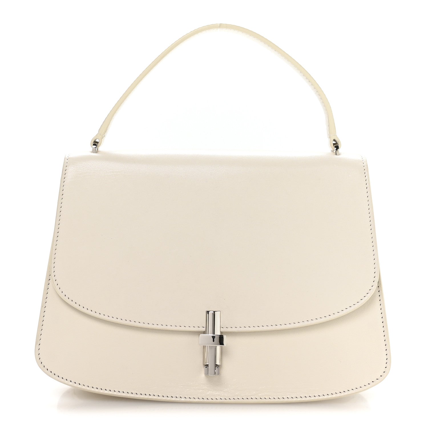 The Row Sleek Calfskin The Sofia 10 Top Handle Ivory 2 of 17