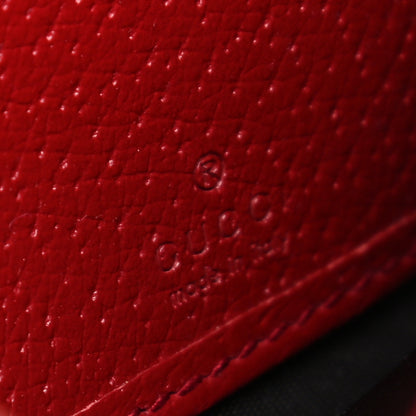 Gucci GG Supreme Monogram Tian Continental Wallet Beige Multicolor Red 6 of 7