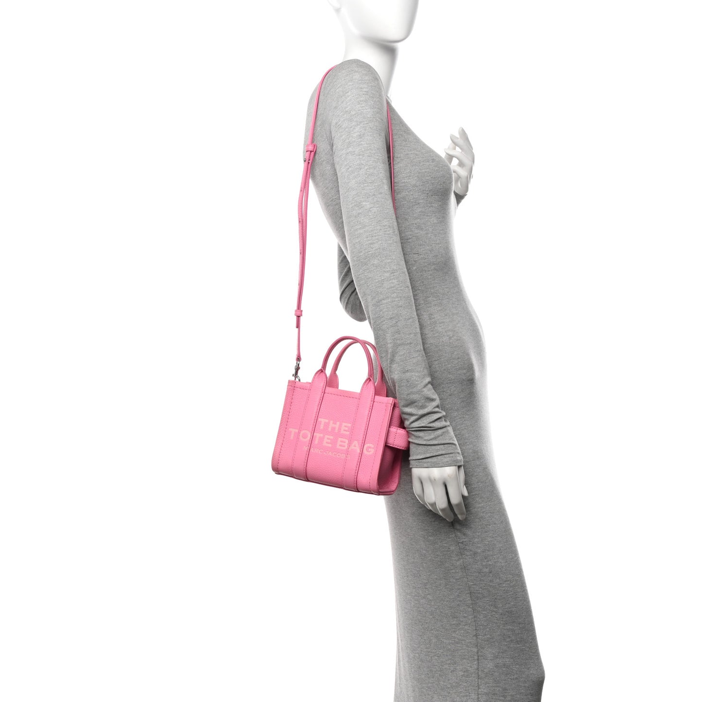 Grained Calfskin Mini The Tote Bag Petal Pink