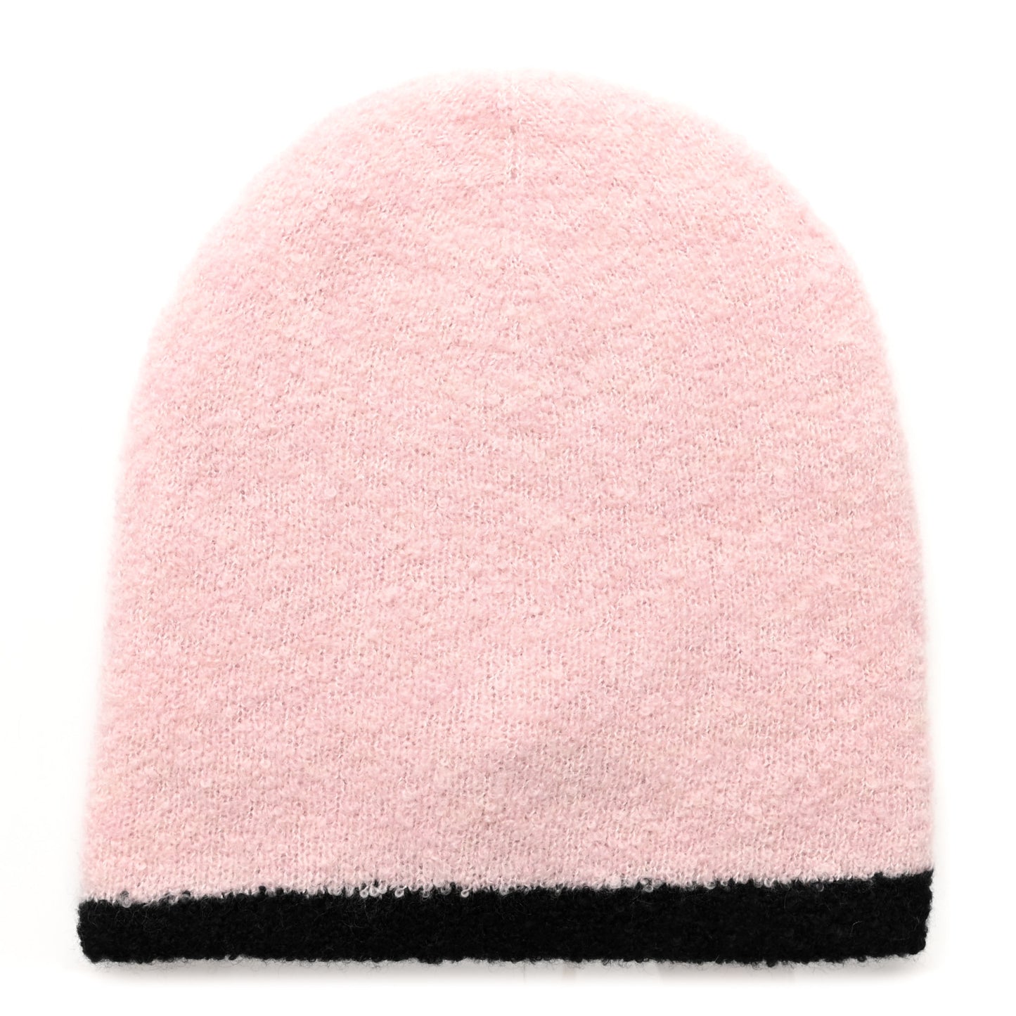 Cashmere Silk CC Beanie Hat Pink Black