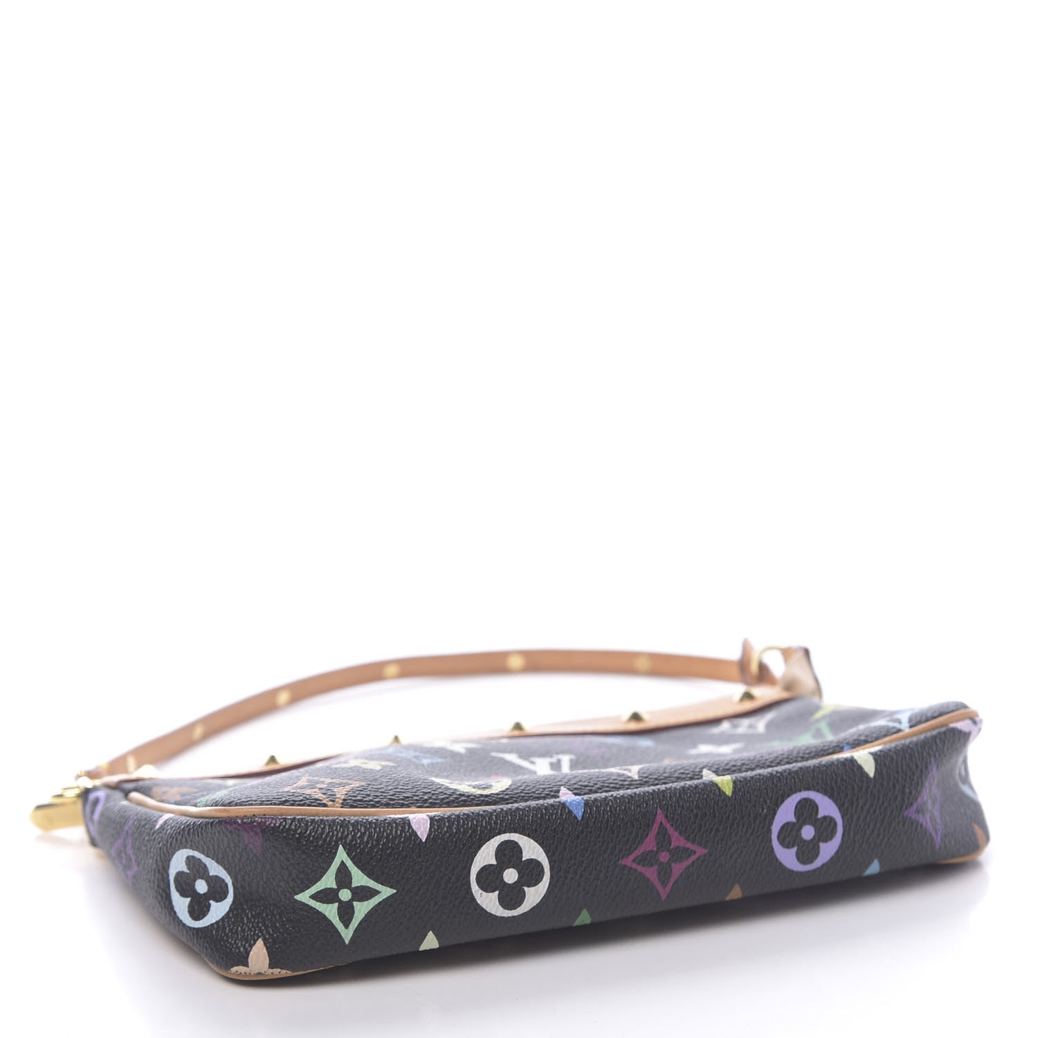 Louis Vuitton Monogram Multicolor Pochette Accessories Black 4 of 10