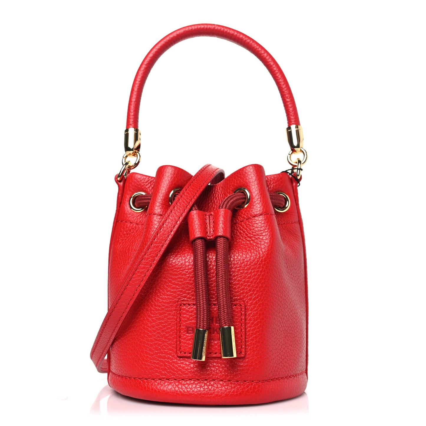 Grained Calfskin The Mini Bucket Bag True Red