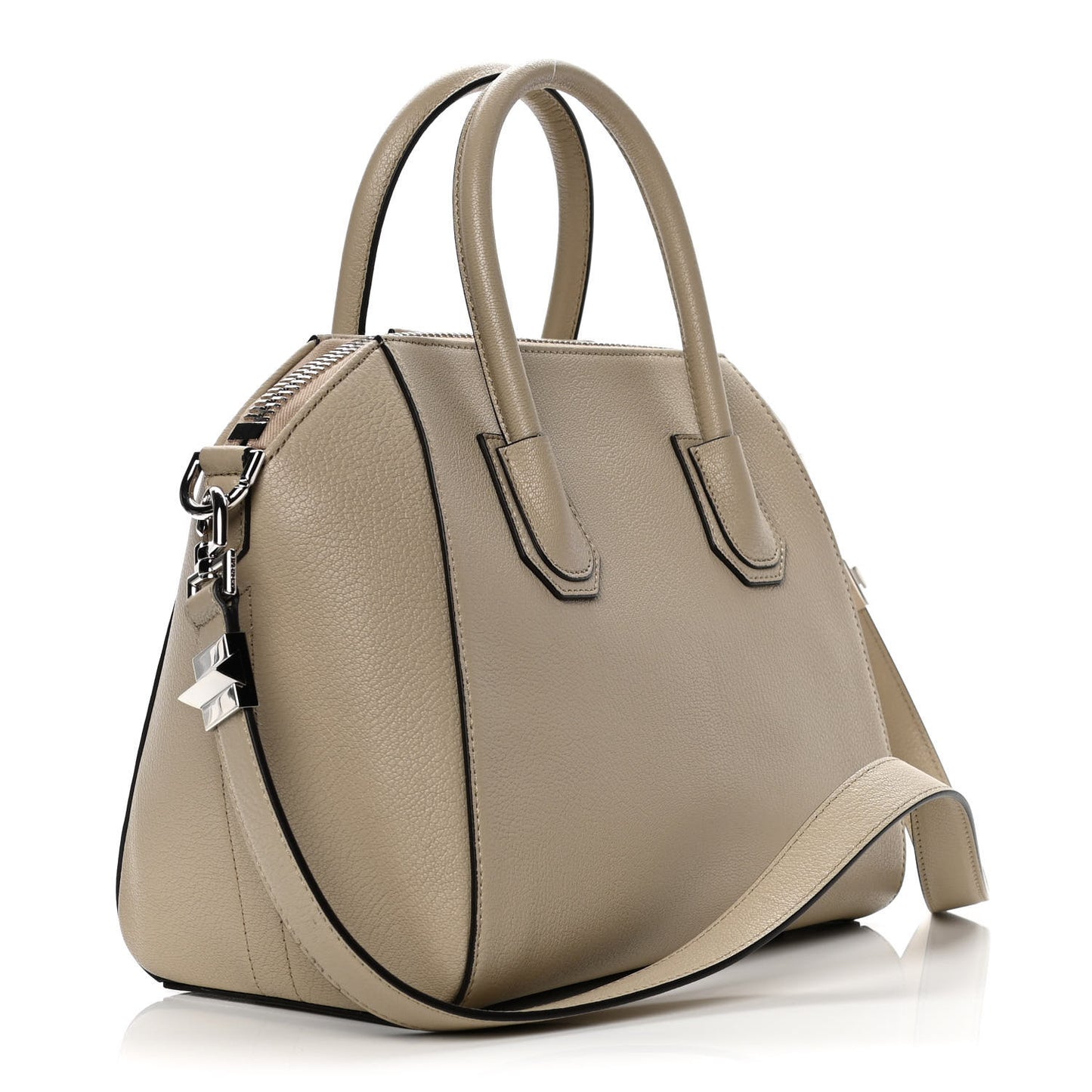 Sugar Goatskin Small Antigona Beige