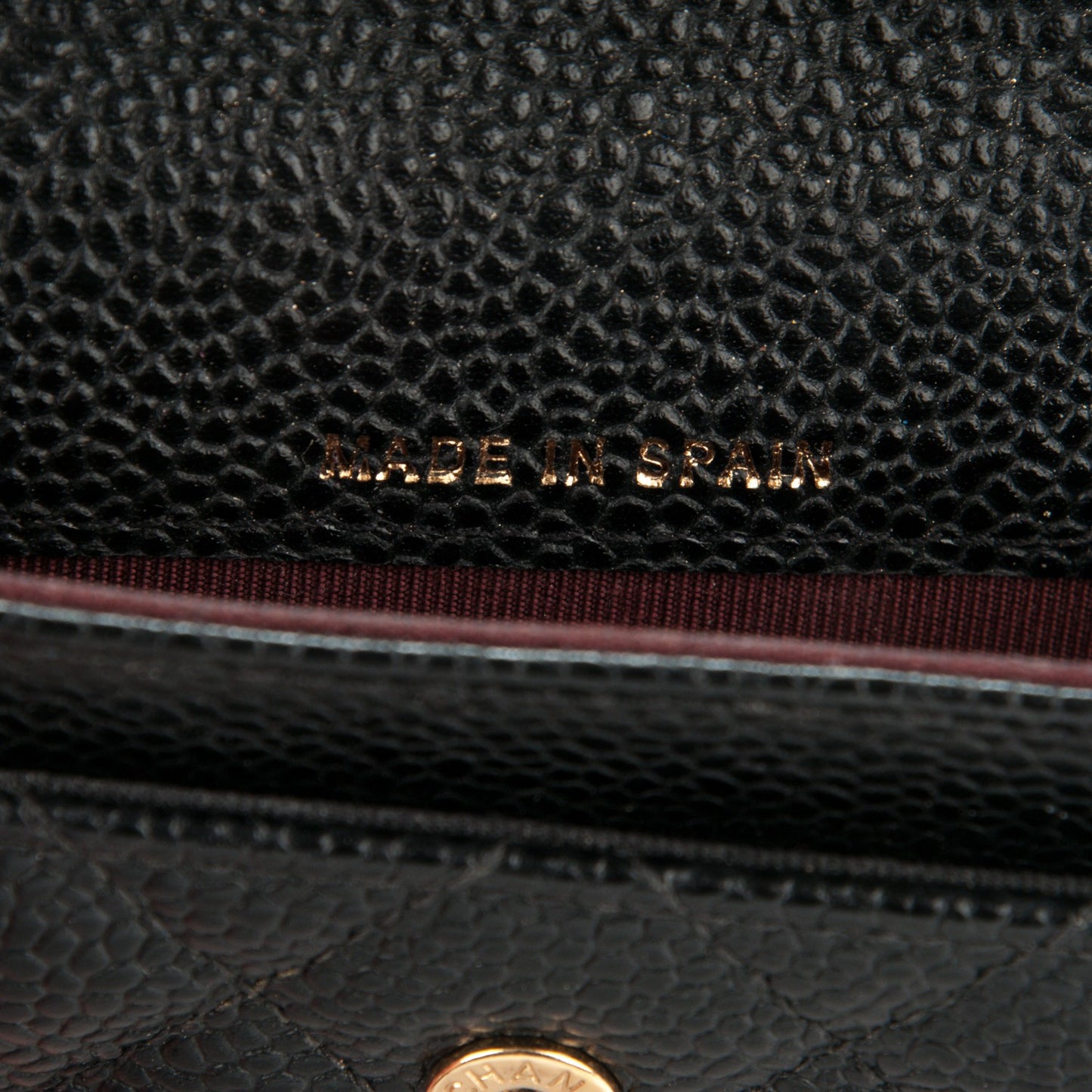 Caviar Quilted Card Holder Black