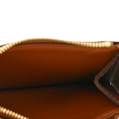 Celine Triomphe Calfskin Zipped Card Holder Tan 5 of 8