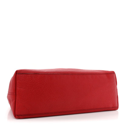 Gucci Pebbled Calfskin Medium Soho Chain Shoulder Bag Tabasco Red 4 of 12