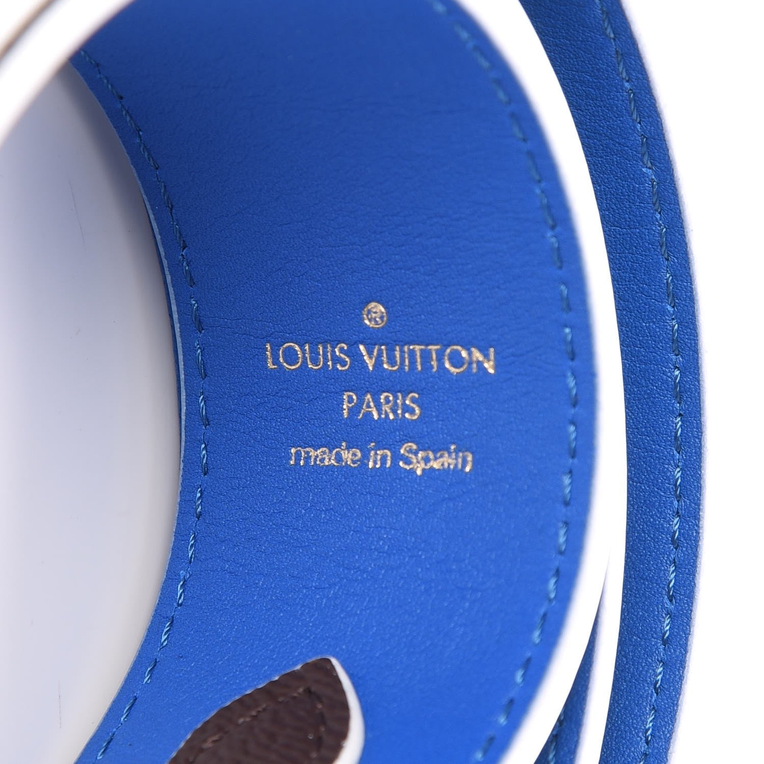 Louis Vuitton Monogram Bandouliere Shoulder Strap Blue 3 of 6