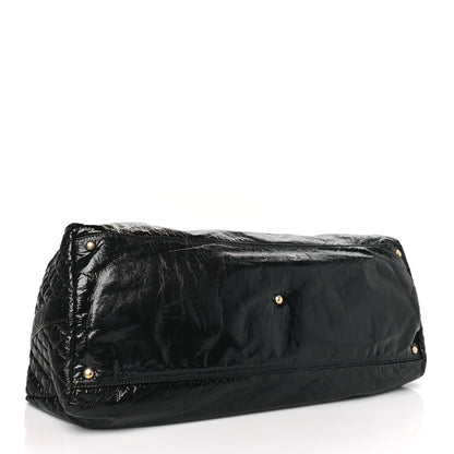 Chanel Vinyl XXL Rock and Chain Bowler Black 4 of 10