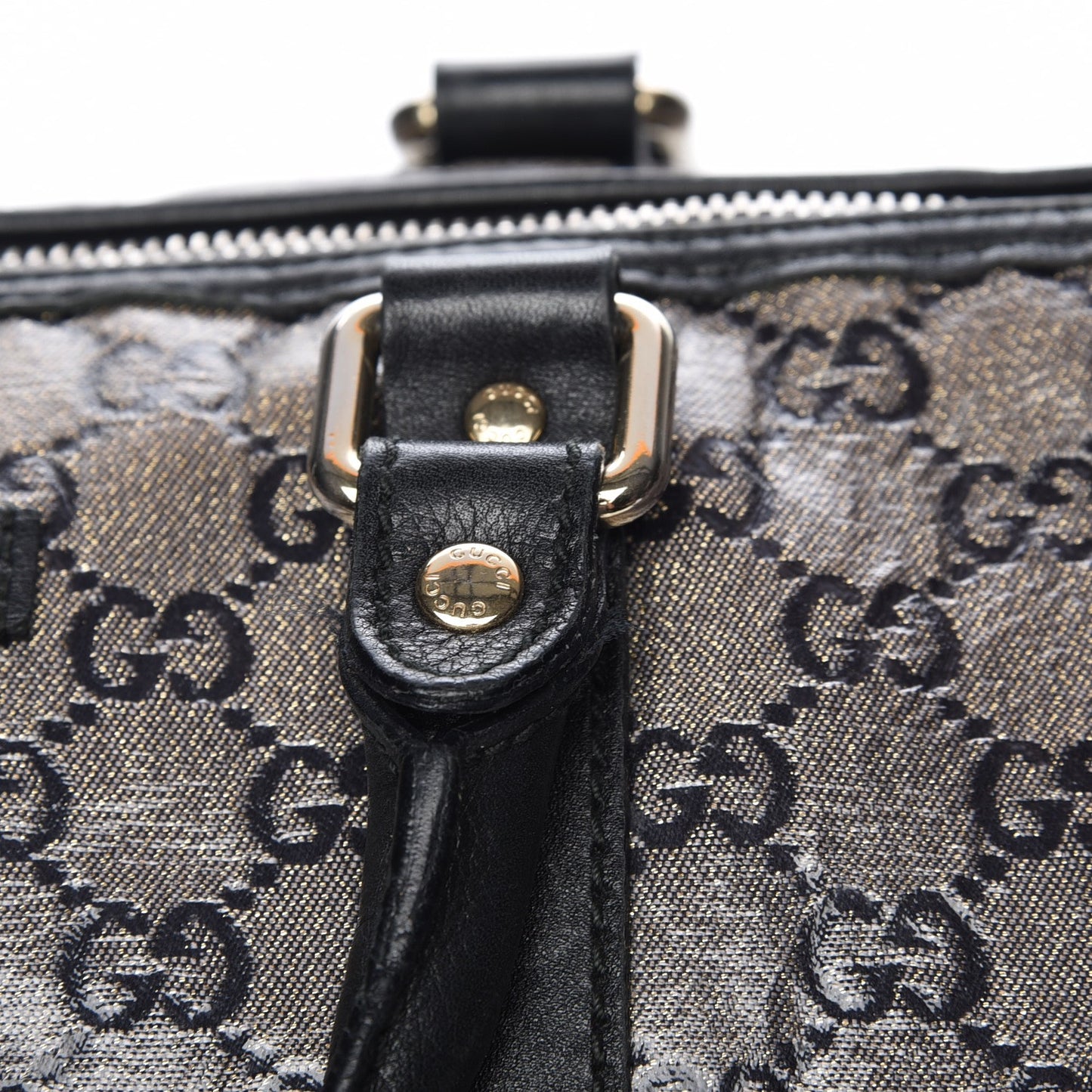 Crystal Monogram Medium Joy Boston Black