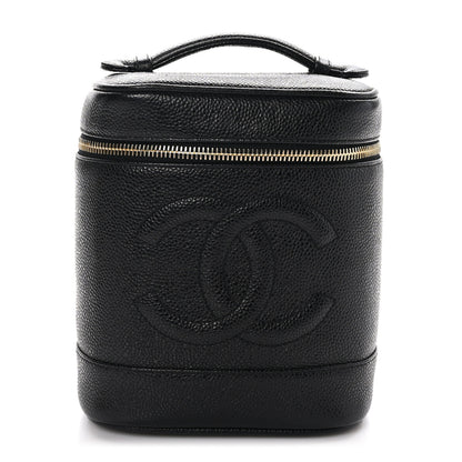 Chanel Caviar Vanity Cosmetic Case Black 1 of 13