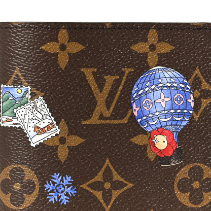 Louis Vuitton Monogram 2026 Christmas Animation Passport Cover Blue Frost 8 of 9