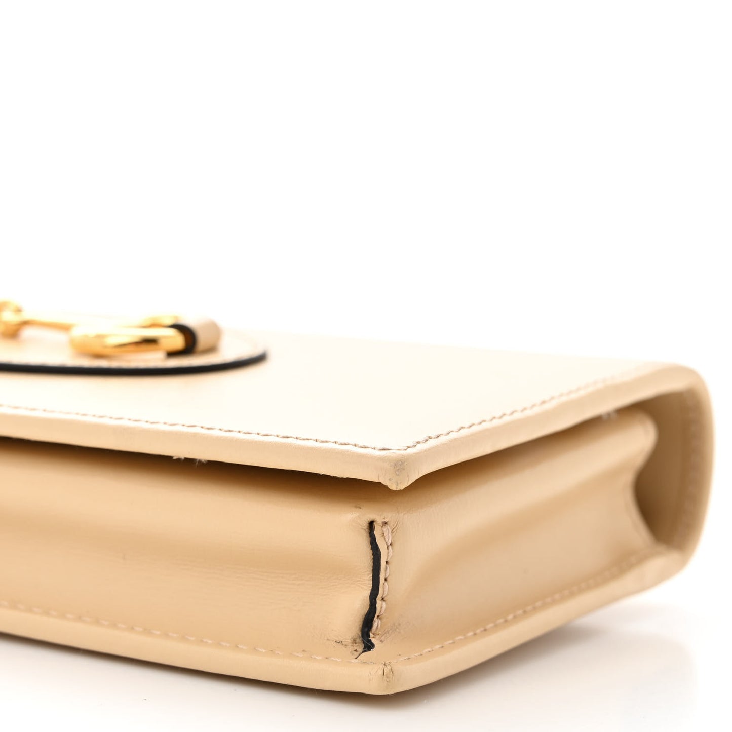 Boarded Plutone Calfskin Horsebit 1955 Wallet On Chain Bubble Tea