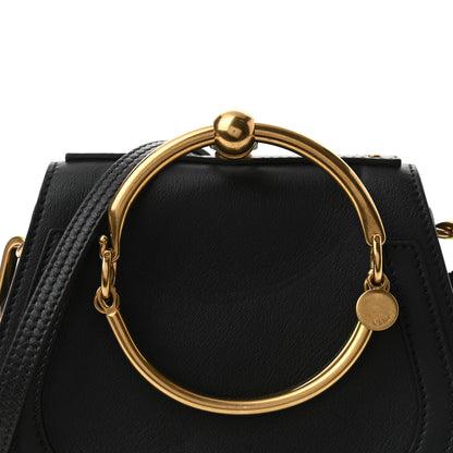 Chloe Calfskin Suede Small Nile Bracelet Bag Black 8 of 10