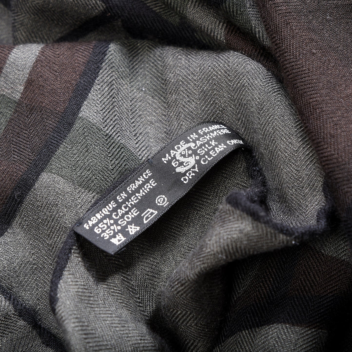 Cashmere Silk Quadridge Scarf 140