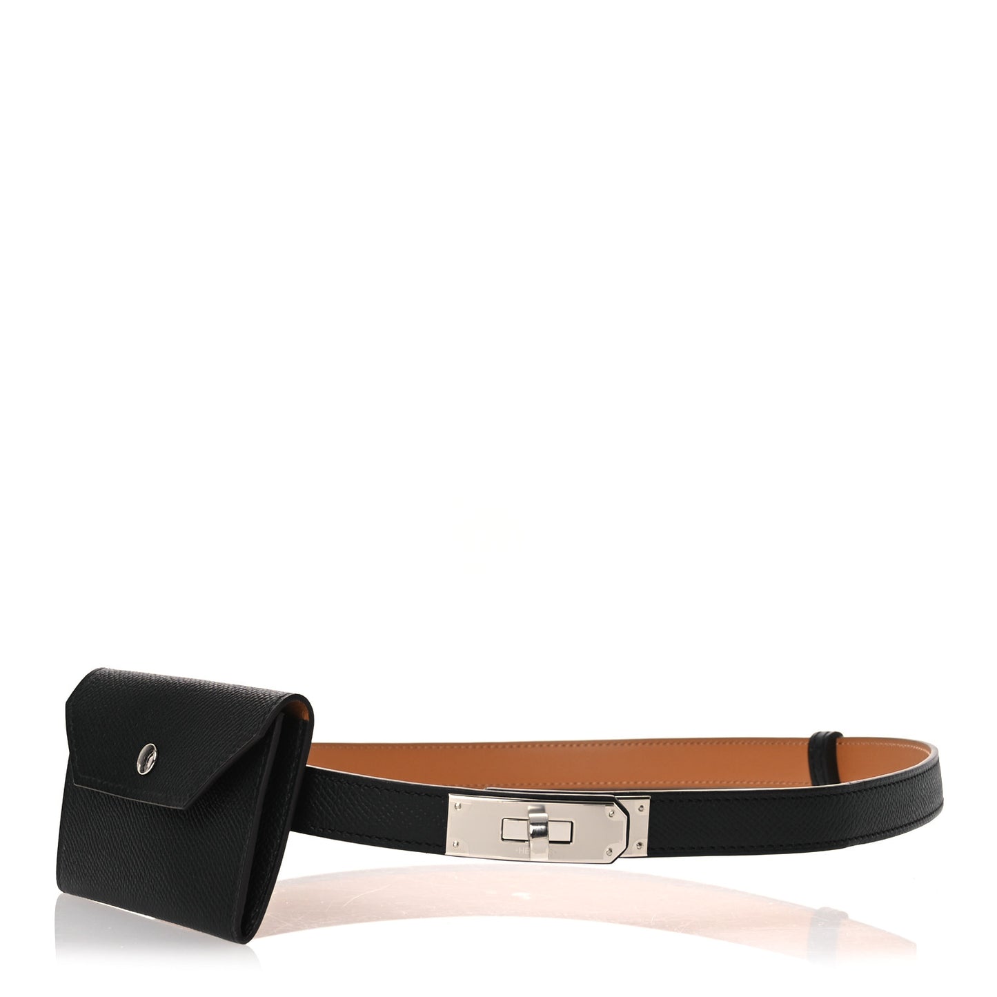 Epsom Kelly Pocket Belt Black